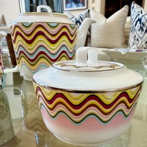 Missoni Home Tea Set Three pieces like new.